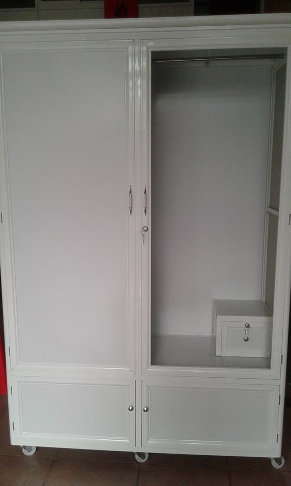 mẫu tủ quần áo nhôm kính