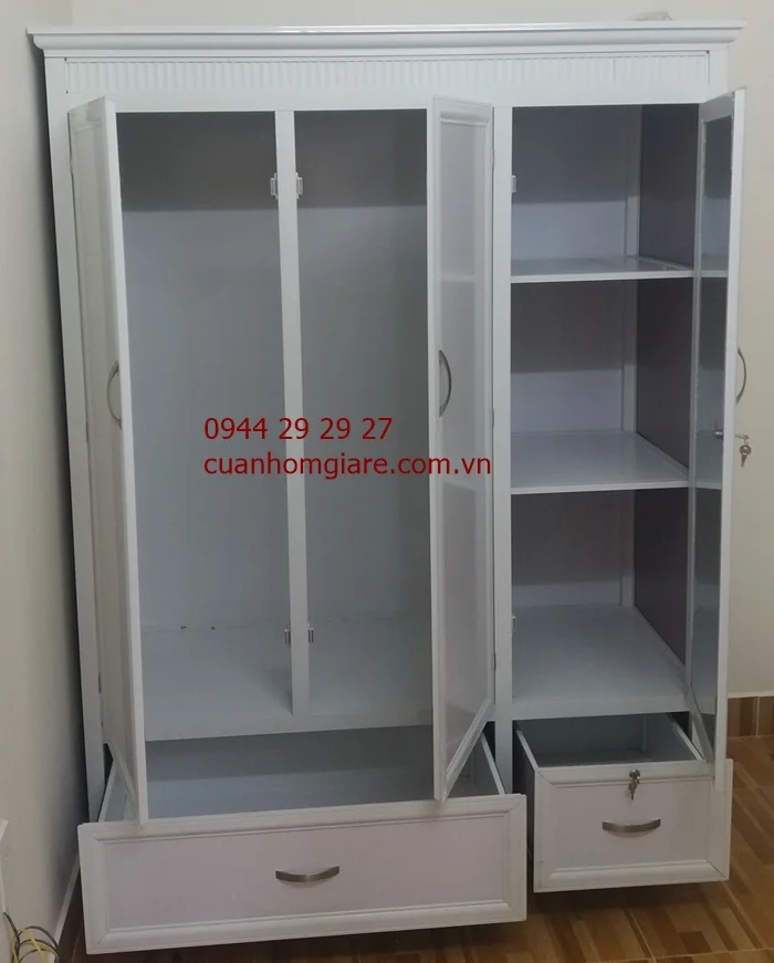 Những mẫu tủ quần áo nhôm kính đẹp 1