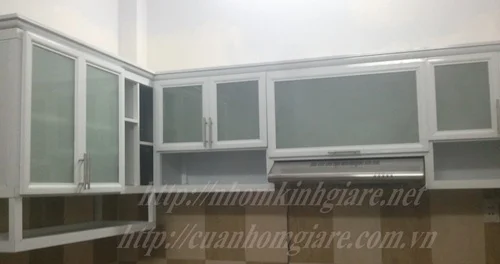 Tủ bếp nhôm sơn tĩnh điện 2