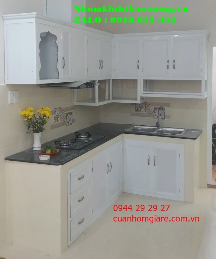 tủ bếp nhôm kính thủ đức tphcm