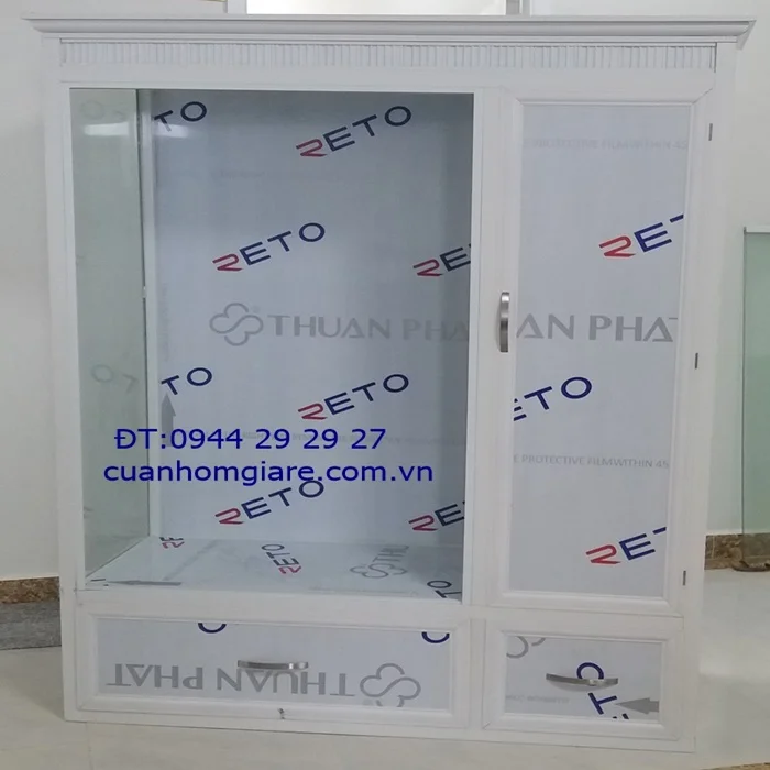 Tủ quần áo nhôm kính đẹp 2