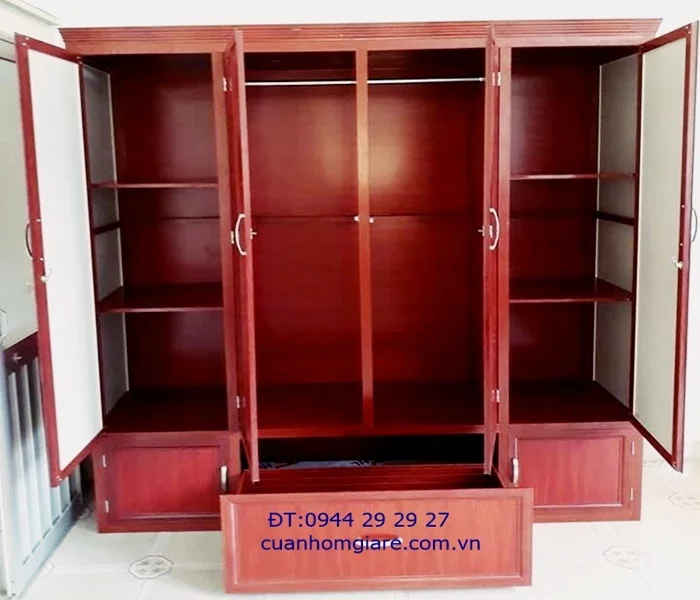 Tủ quần áo nhôm kính giá rẻ 2