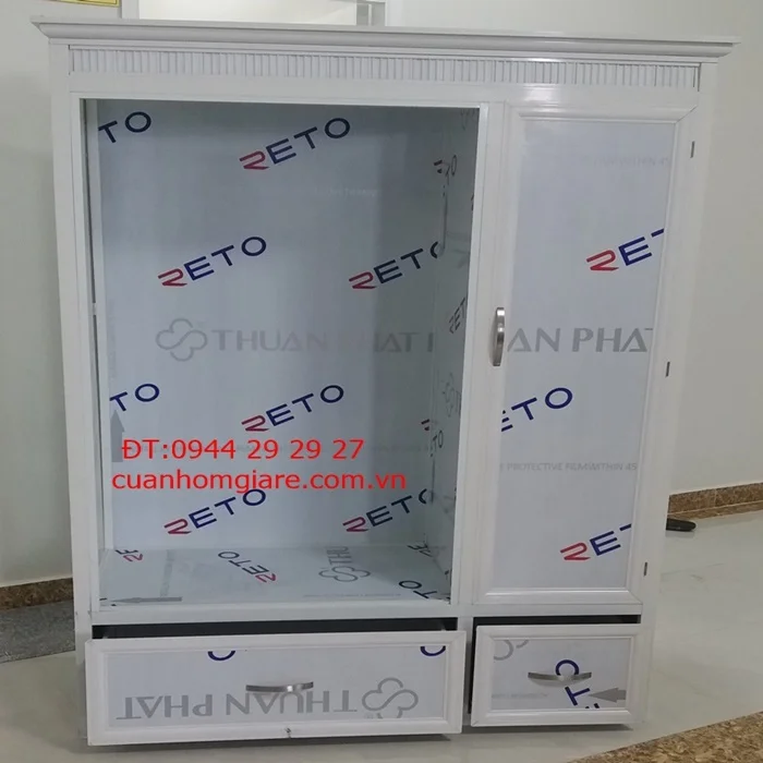Cách làm tủ quần áo nhôm kính 3