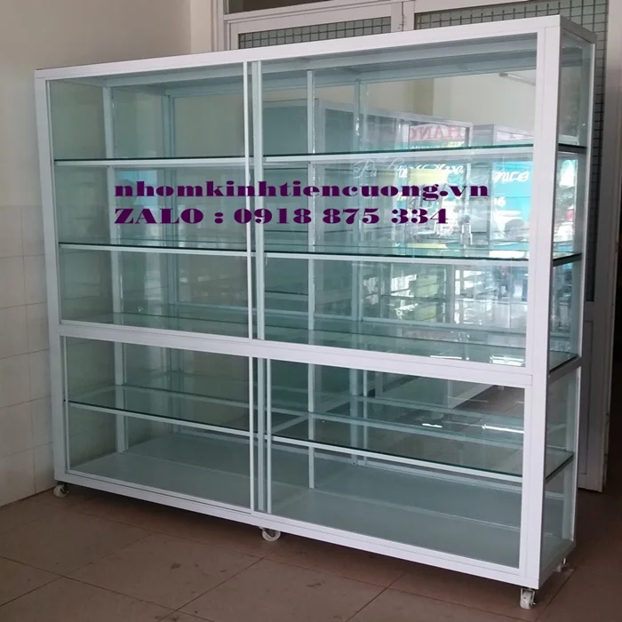 Đóng tủ kính bán hàng 