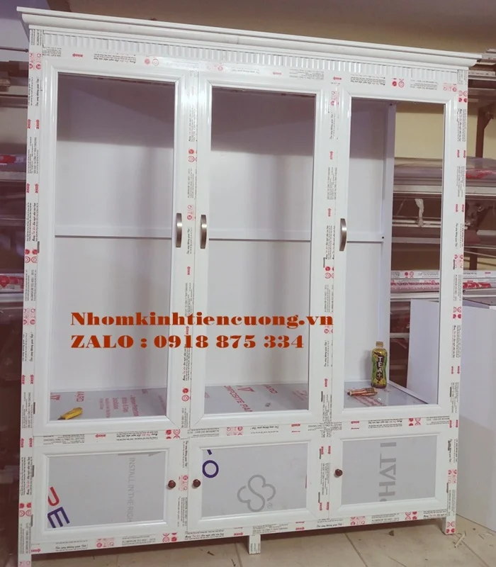 Các mẫu tủ quần áo nhôm kính 2