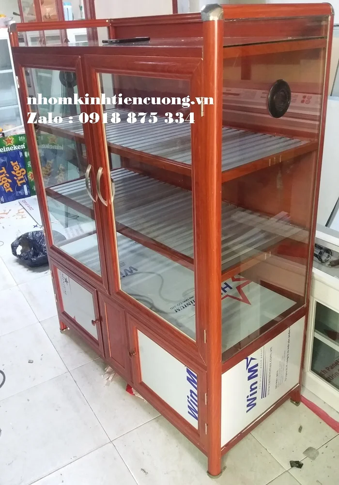 Mua tủ chén nhôm kính 2