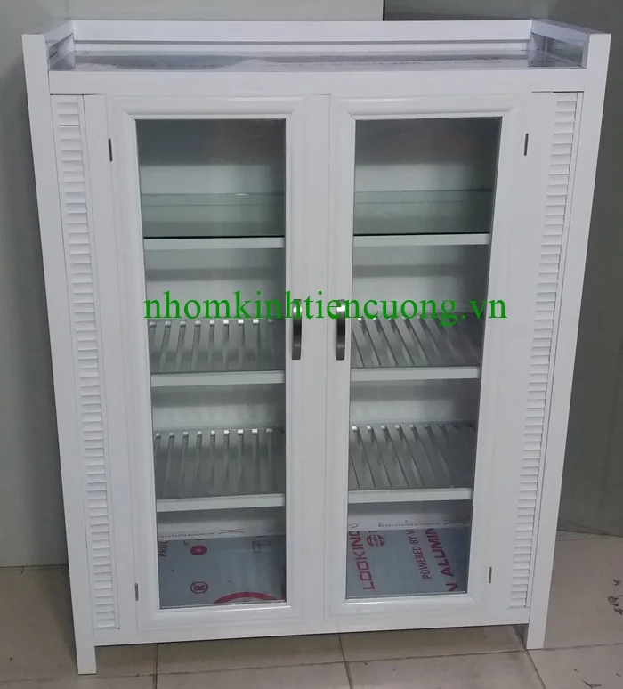 Mua tủ chén nhôm kính 3