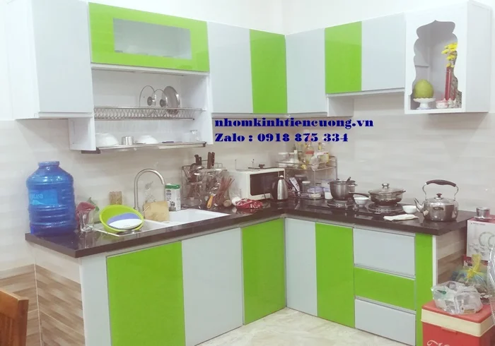 Tủ bếp nhôm đẹp 1
