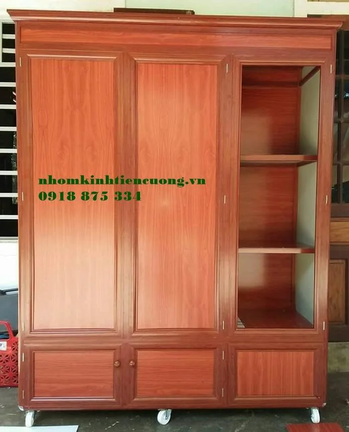 Tủ quần áo nhôm kính 8
