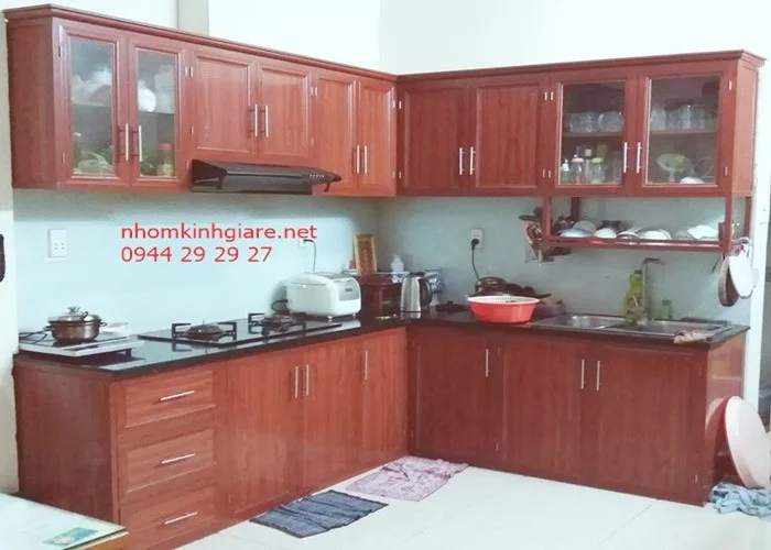 Tủ bếp nhôm đẹp 2